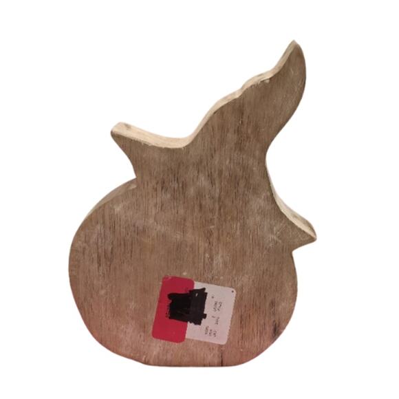 Maisey Mae Wooden Carved Pumpkin Shelf Décor Brown– 4 Piece Set – New - Picture 4 of 4